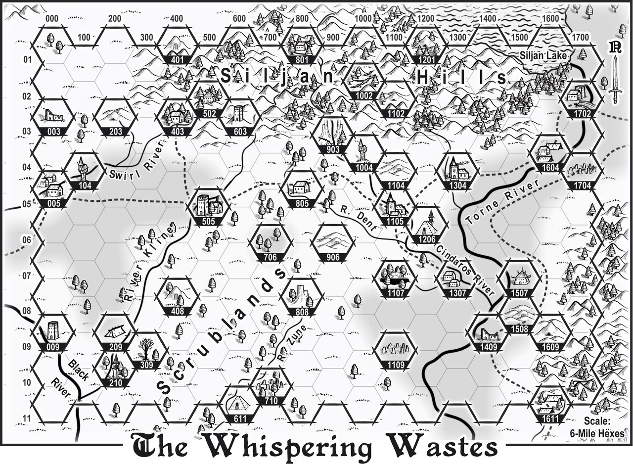 Nibirum Map: whispering wastes by Wyvern